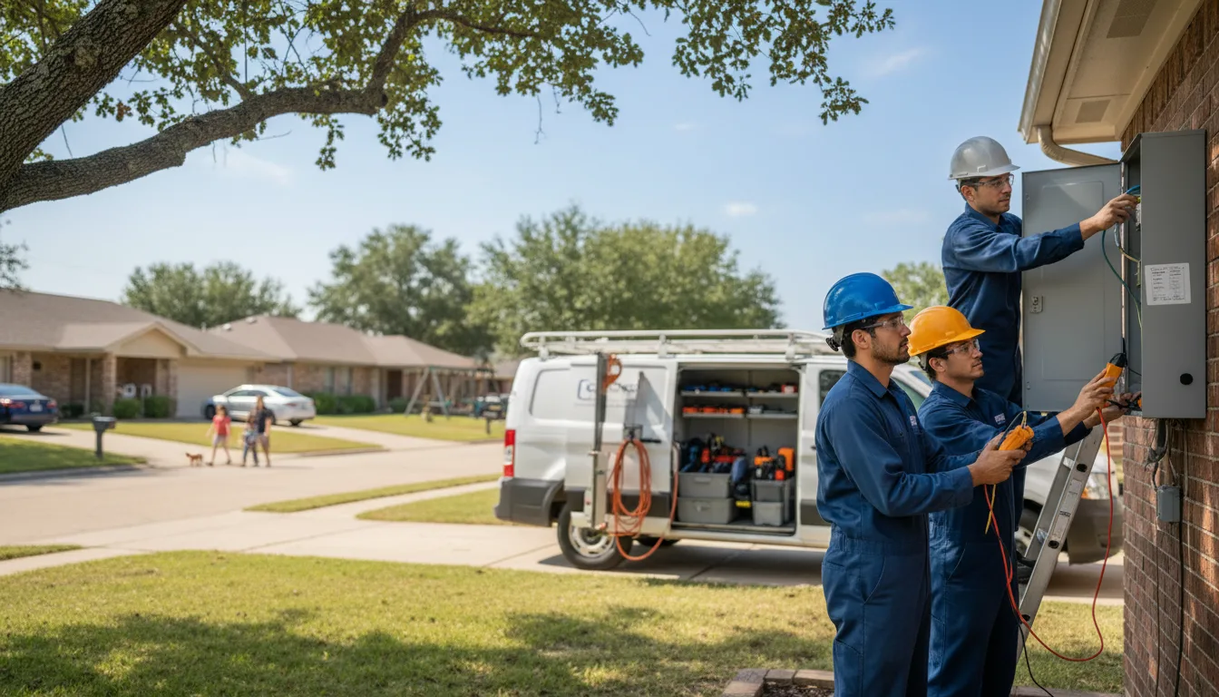 Certified electrician providing emergency electrical services in Dumas, AR